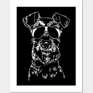 Funny Irish Terrier sunglasses cool dog Posters and Art